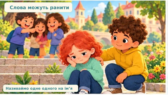 Слова можуть ранити. Називаймо одне одного на ім’я