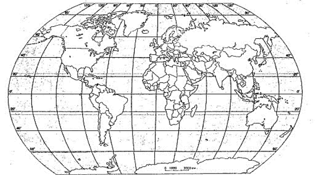 Контурна карта світу, контурна мапа світу, контурні карти світу