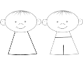 Як намалювати дітей - тіло, схема 3