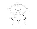 Як намалювати дітей - тіло, схема 4