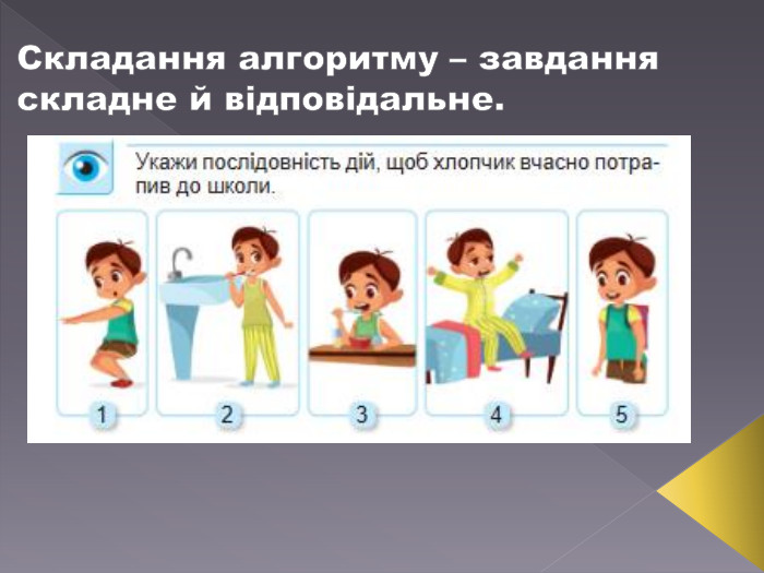 Складання алгоритму – завдання складне й відповідальне.