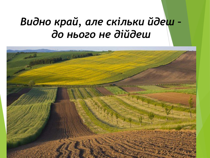 Видно край, але скільки йдеш – до нього не дійдеш