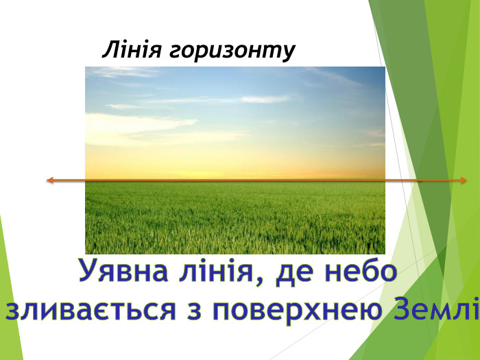 Лінія горизонту. Уявна лінія, де небо зливається з поверхнею Землі