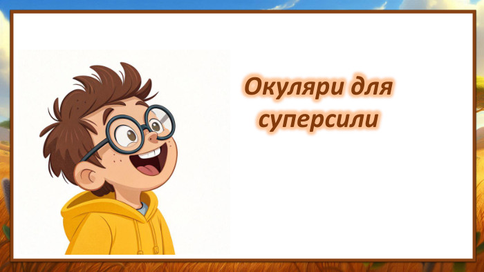 Окуляри для суперсили