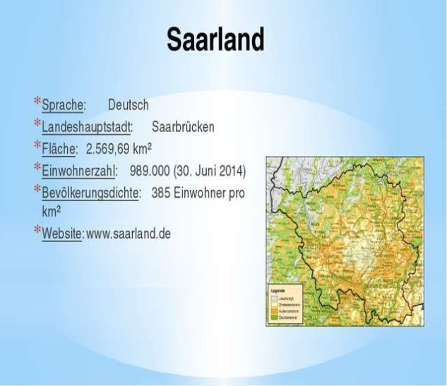 Результат пошуку зображень за запитом "презентація Bundesland Saarland"