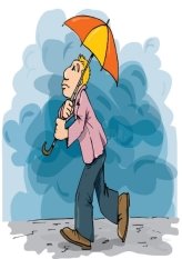 Cartoon Man Walking Rain Stock Illustrations – 377 Cartoon Man ...