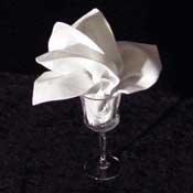 The Lily Goblet Napkin Fold