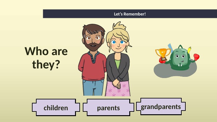grandparentsparentschildren. Let’s Remember!Who are they?