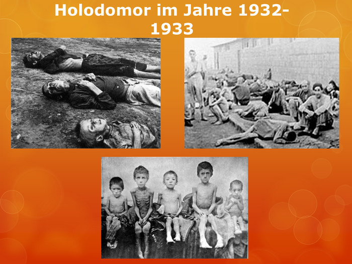 Holodomor im Jahre 1932-1933