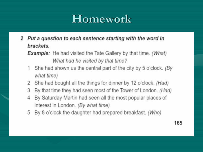 Homework 