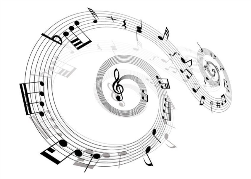 Клипарт музыкальные ноты в векторе / Musical notes " Шаблоны photoshop и Рамки для фото, клипарты векторные и растровые