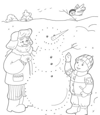 Картинки по запросу розфарбувати сніговика