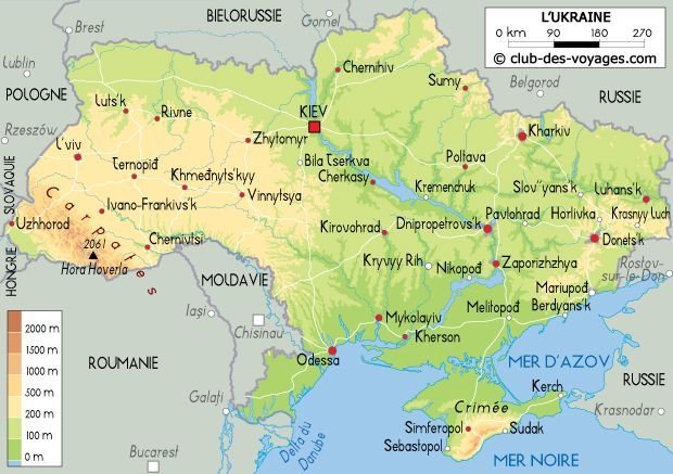 Carte de l'Ukraine | Carte geographique, Géographie, Cartes