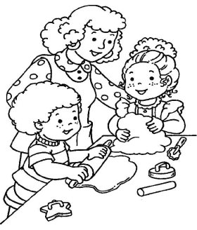Результат пошуку зображень за запитом "розмальовка мама і дві дівчинки"