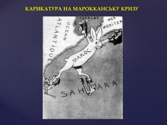 КАРИКАТУРА НА МАРОККАНСЬКУ КРИЗУ