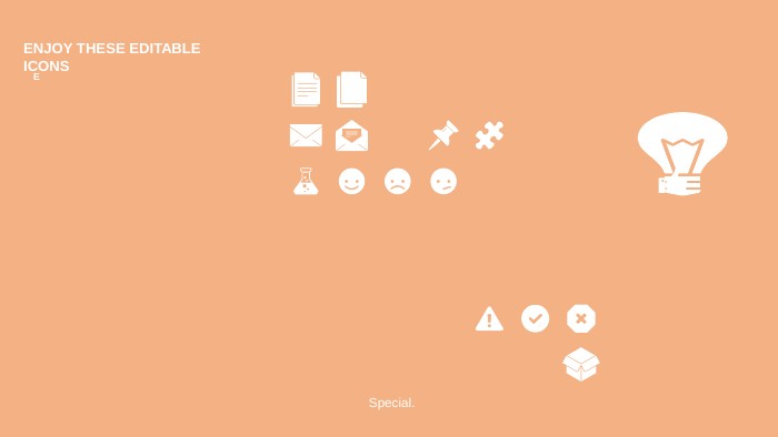 EENJOY THESE EDITABLE ICONS Special.