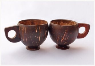 Handmade Coconut shell cups
