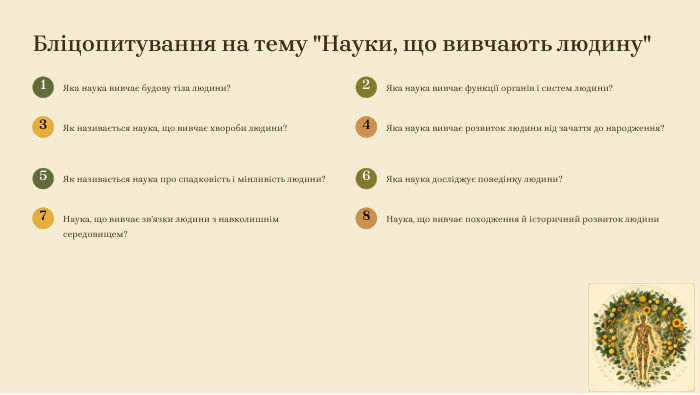 Бліцопитування на тему 