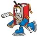 0025-0802-2015-2328_clip_art_graphic_of_a_book_cartoon_character_playing_ice_hockey.jpg