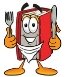 0025-0802-2015-1440_clip_art_graphic_of_a_book_cartoon_character_holding_a_knife_and_fork.jpg