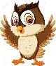 Happy Cute Owl Cartoon Фотография, картинки, изображения и сток-фотография  без роялти. Image 60190572.