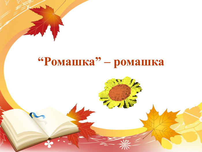 “Ромашка” – ромашка 