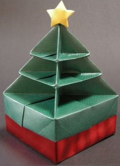 Christmas tree box | Різдвяні ялинки, Різдвяний декор і Орігамі