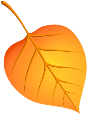 желтый лист, осенние листья, осень - download free render Leaves on  Artage.io