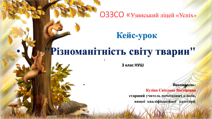  ОЗЗСО «Узинський ліцей «Успіх» Кейс-урок 