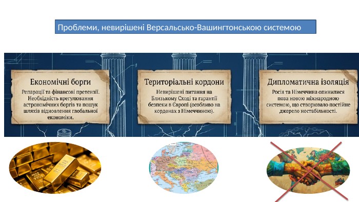 Проблеми, невирішені Версальсько-Вашингтонською системою