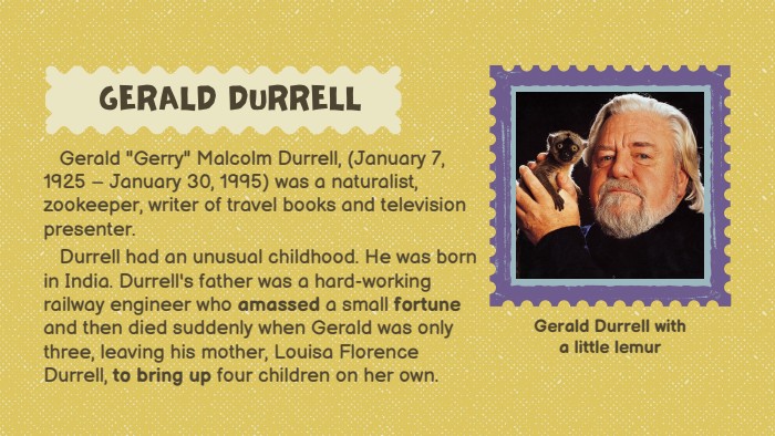  GERALD DURRELL Gerald 
