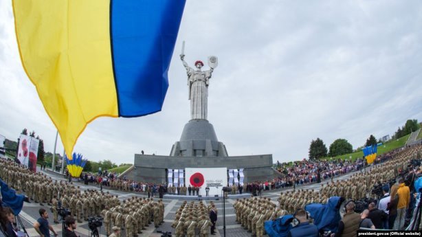 Під час відзначення Дня перемоги в Києві, 9 травня 2018 року