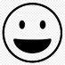 Emoji Black And White png download - 1404*1404 - Free Transparent Smile png  Download. - CleanPNG / KissPNG