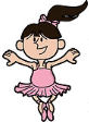 20776-Clipart-Illustration-Of-A-Dancing-Ballerina-In-A-Pink-Tutu-And-Slippers-Performing-During-Ballet-Class