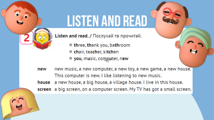Listen and read