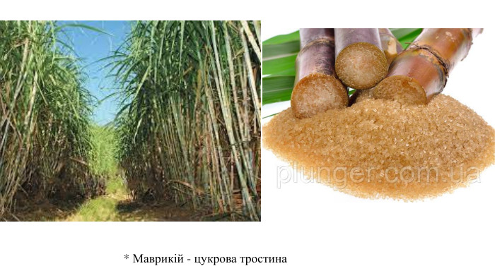 * Маврикій - цукрова тростина 