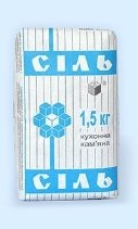 Соль каменная фасованная 1,5кг, кухонная соль Ровно купить в Ровно