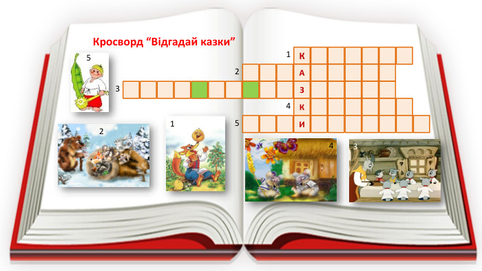 КАЗКИ1234512345 Кросворд “Відгадай казки”