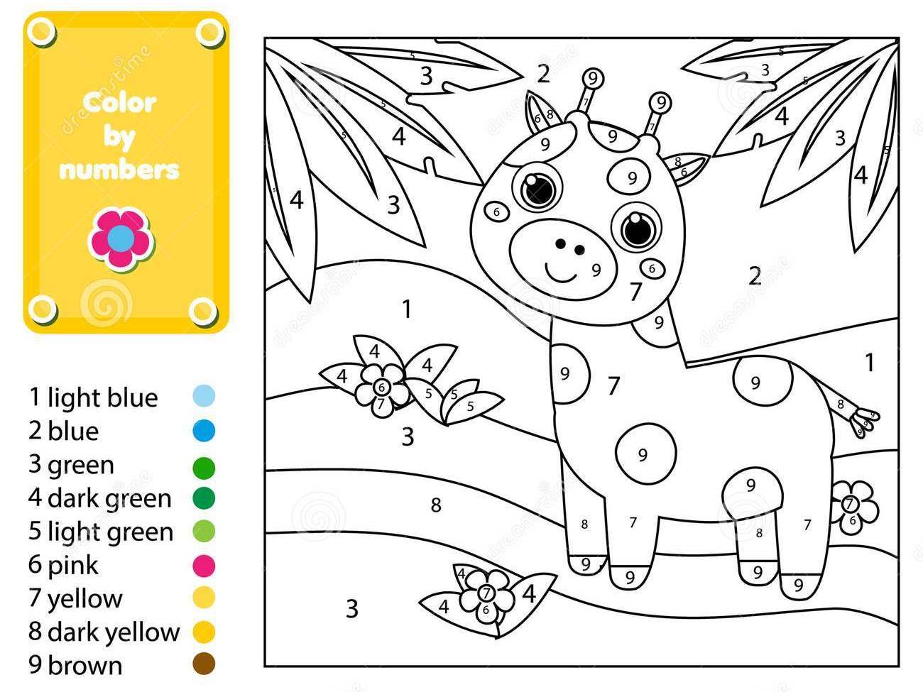 juego-educativo-de-los-niños-página-que-colorea-con-la-jirafa-en-selva-color-por-números-actividad-imprimible-116102217.jpg