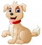 Premium Vector | Cartoon cute dog