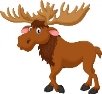 Moose cartoon Stock Vectors, Royalty Free Moose cartoon Illustrations |  Depositphotos®
