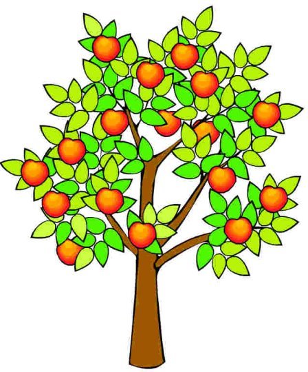 Картинки по запросу дерево с яблочками