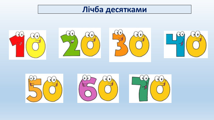 Лічба десятками