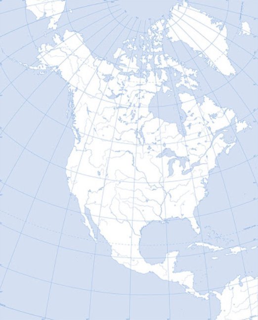 Результат пошуку зображень за запитом контурна карта північної америки