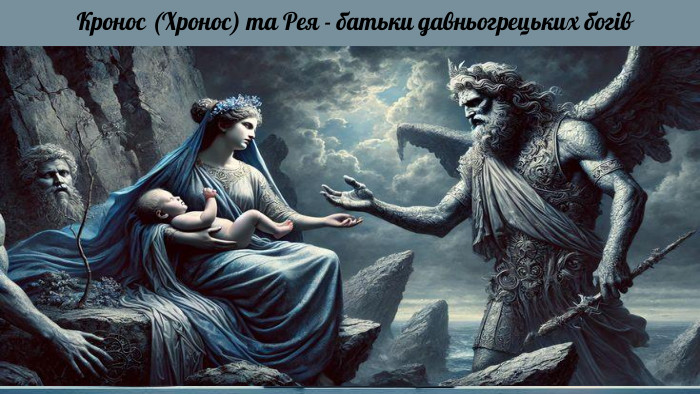 Кронос (Хронос) та Рея - батьки давньогрецьких богів