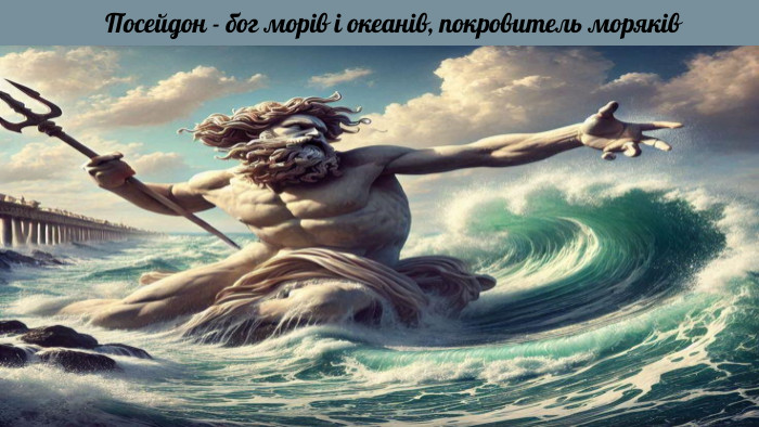 Посейдон - бог морів і океанів, покровитель моряків