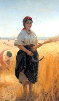 Микола Пимоненко ''Жниця'', 1889 | Ukrainian art, Farmer painting, Art