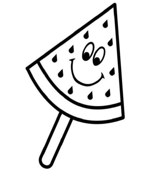 ... Read moreWatermelon Ice Cream Coloring Pages