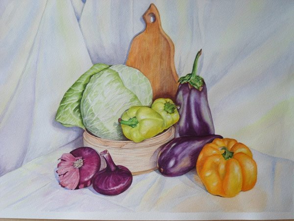 Картинки по запросу натюрморт овочі