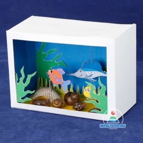 аквариум из картонной коробки
